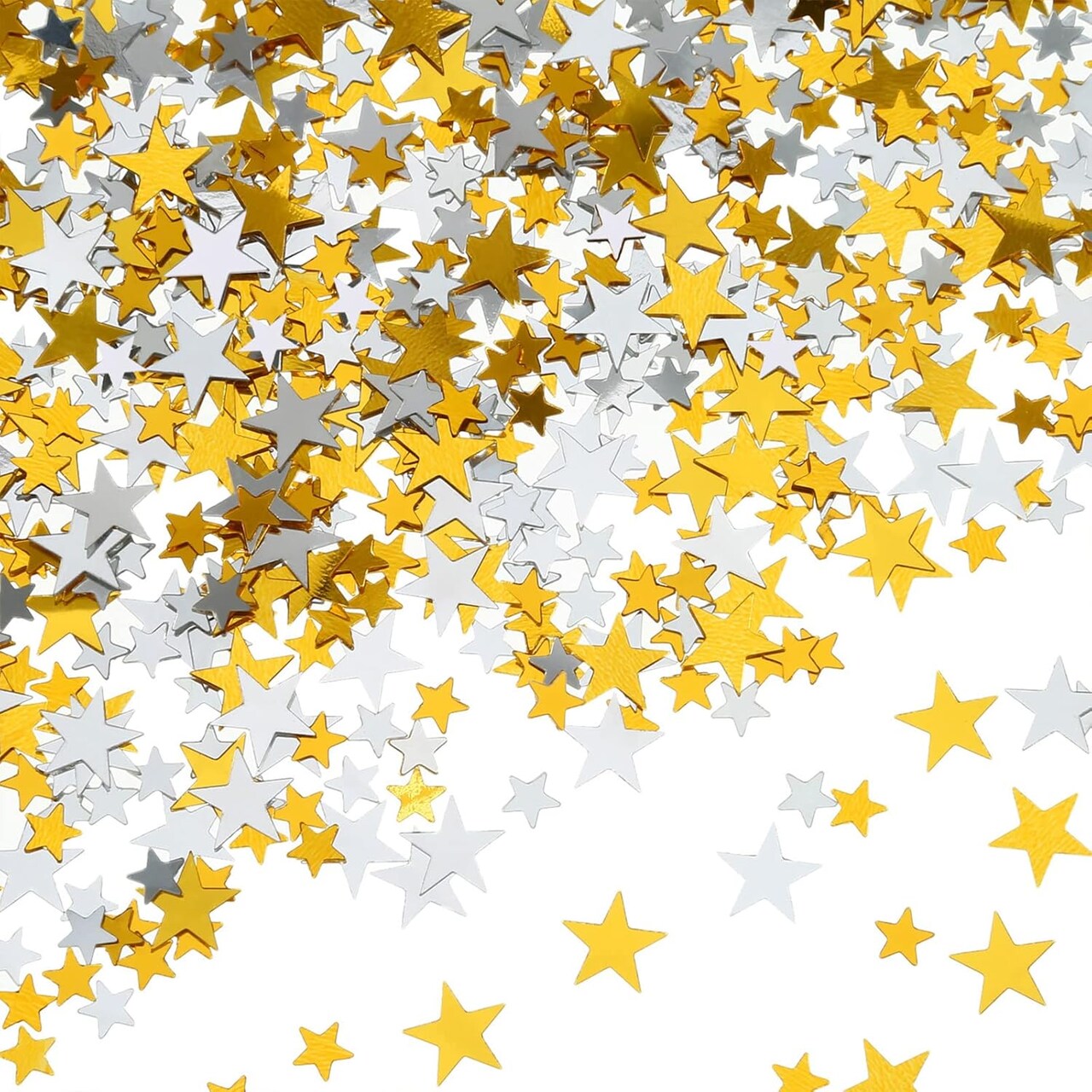 Hestya 60g Star Confetti Glitter Table Confetti Metallic Foil Stars for Party Wedding Festival Decorations